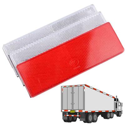 2 pezzi per auto, camion, veicolo, coda, riflettore in plastica, piastra riflettente forte