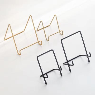 New Iron Art Magazine Display Stand Multipurpose Stable Book Stand Decorative Pedestal Storage Holder Plate Bowl Picture Frame