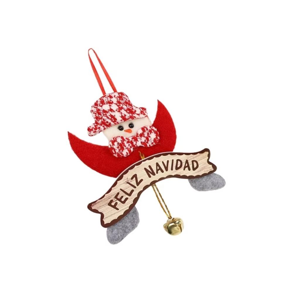 with Metal Bell Christmas Snowman Bell Ornament Christmas Tree Hanging Decoration  Holiday Supplies