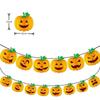 Pendant Flag Halloween Pumpkin Paper Art Party Scenes Layout Pennants Decoration