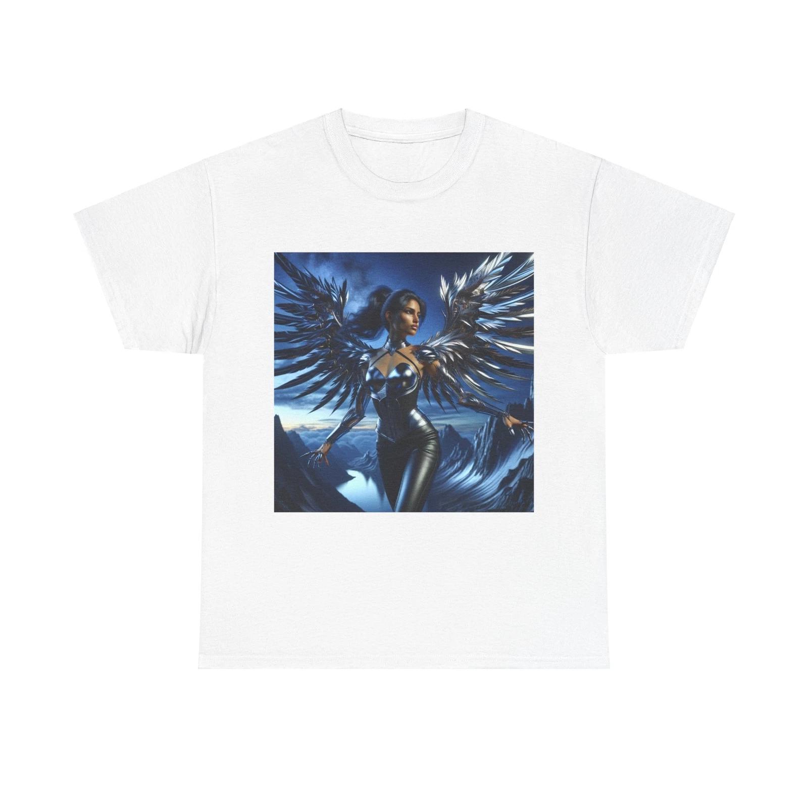 

Unisex Adult T Shirt Steel Winged Huntress Digital Art 3XL