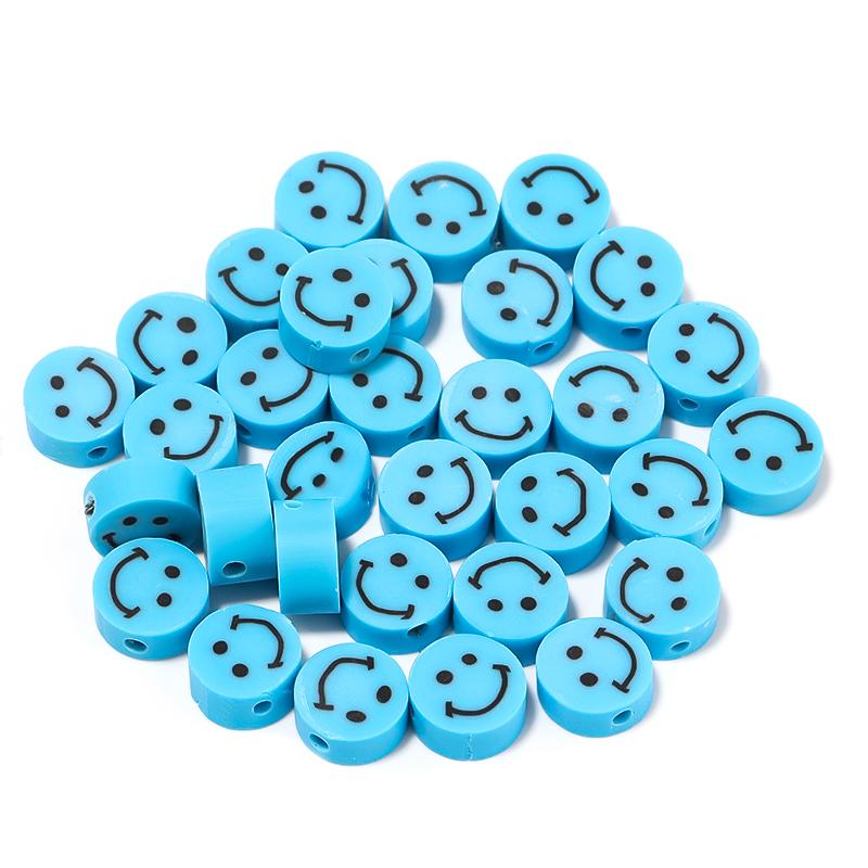 50Pcs Cute Soft Pottery Fruit Bead Clay Animal Pattern Loose Bead  Diy Children Girl Charm Jewelry Bracelets Necklace Supplies