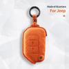 Interior Mouldings Car Remote Key Case Cover Shell For Jeep Wrangler JL JK JLU XD Gladiator JT Protector Suede Alcantara Accesso