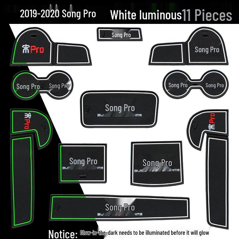 BYD Song Pro Interior Accessories: Door Slot Pad and Cup Holder for EV Storage and Decoration