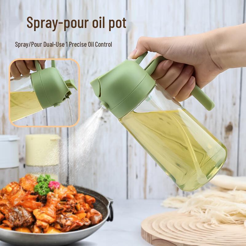 ZISIZ 470ml Dual-Use Glass Oil Dispenser Set