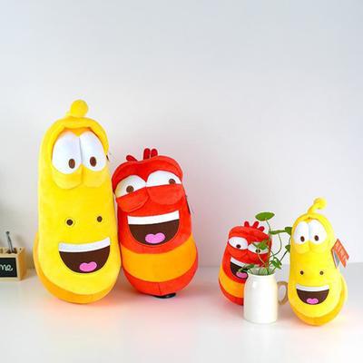 Cartoon-inspirierter Plüschwurm Spielzeug Stoffwurm Plüschtier Dekoration Wurmförmige Puppe Kissen Animationsfans Sammlerstück Geschenk