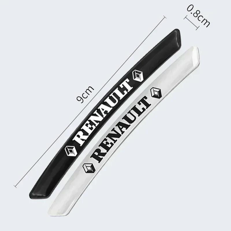 4pcs metal Car Wheel Hub Decoration Stickers For Renault Megane 1 Scenic Logan Laguna Espace Symbol Clio 4 RS Dacia ZOE Koleos PP25