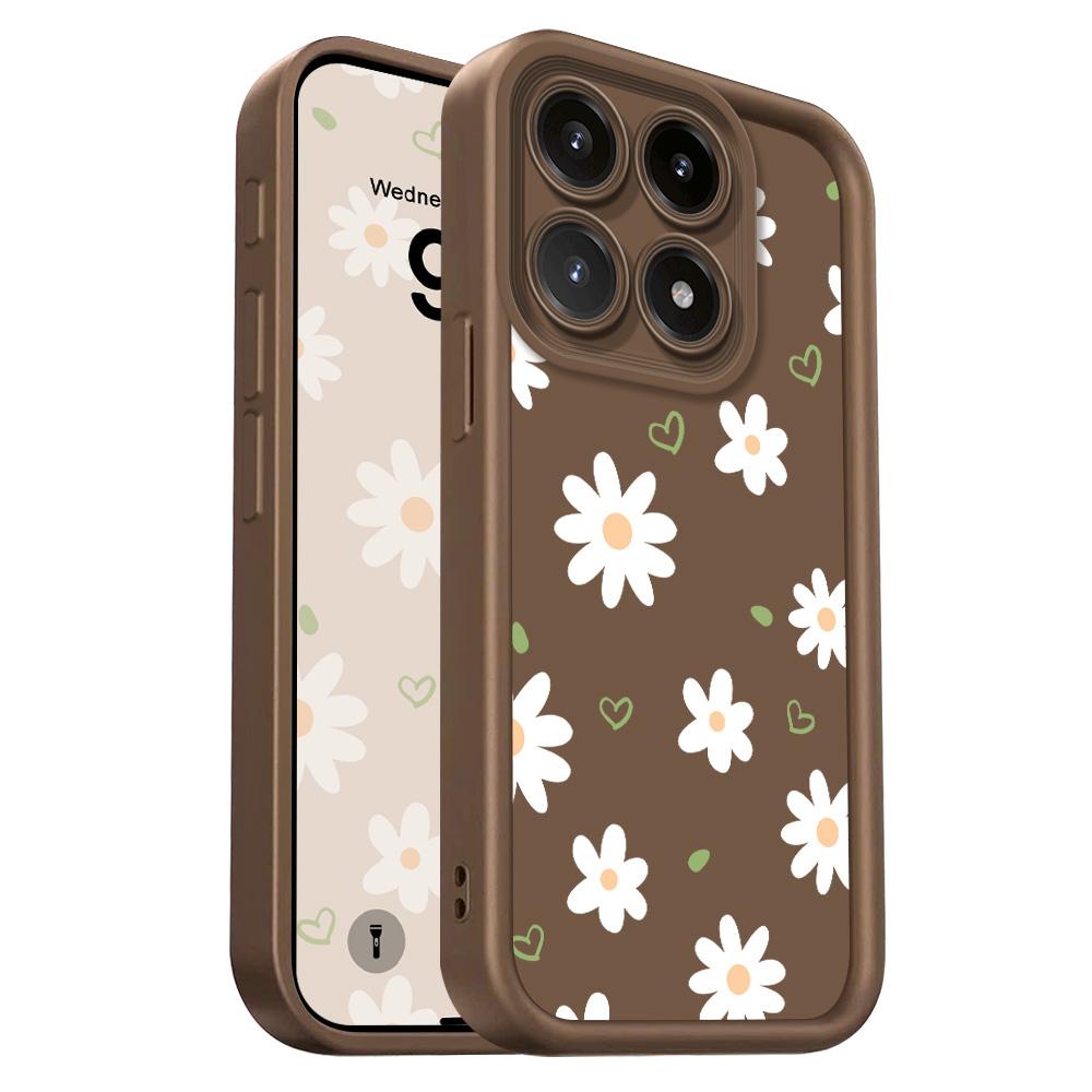 

Floating Daisies Phone Case For Xiaomi 15T 14T 13T Pro 17 15 14 13 12 Lite Ultra Pro Max 5G Staircase Soft Cover Xiaomi 13 Lite коричневий