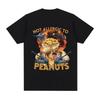 Funny Not Allergic To Peanuts Graphic T-Shirt Men Women Vintage Fashion Short Sleeves T-shirts Cotton Casual Oversized T Shirts