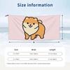 Pomeranian Beach Towel Soft Microfiber Quick Dry Absorbent Quick Towels For Bath