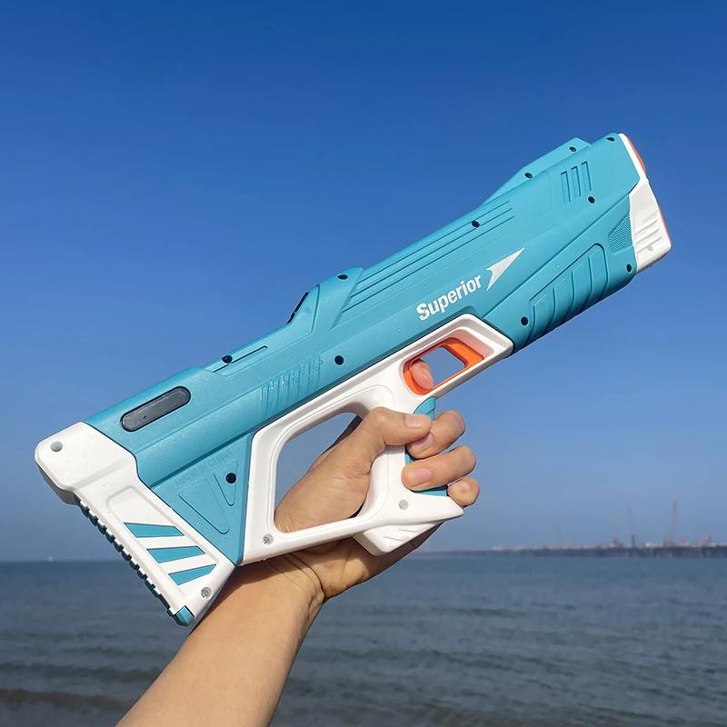 Non-Toxic Automatically Water Gun High Pressure Electric Water Gun Toys For Kids Summer Outdoor Pool Fight Games Children Water Toys Gift