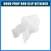 Hood Prop Rod Clip Retainer Fit for Mitsubishi Lancer - Pack of 1 White Auto Accessories