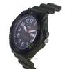 Casio Ceas de bărbați analog cu bandă cu rășină verde armată cu cuarț MRW-210H-3A MRW210H-3 100M