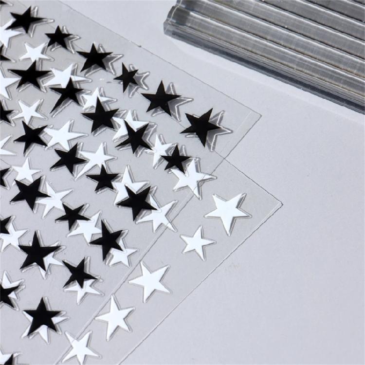 Nail Art Stickers Decals Five Pointed Star Nails Decals Self-Adhesive Star Nail Supplies Nail Art Design Decorations
