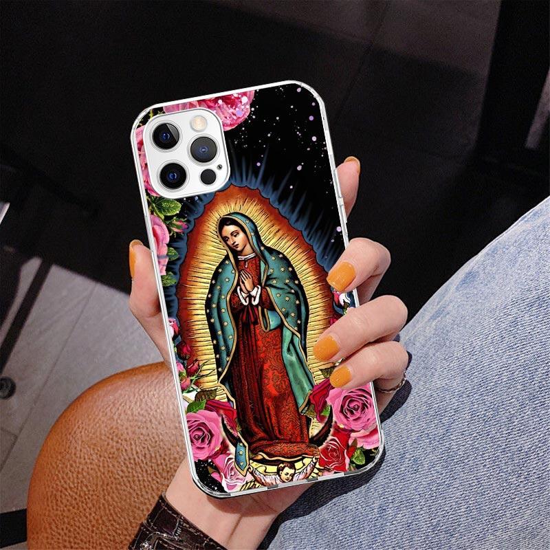 Virgin De Guadalupe Virgen Mary Phone Case For iPhone 17 Air 16 Pro Max 16E 15 + 14 Plus 11 12 13 Mini 7 8 SE Gift Print Cover F