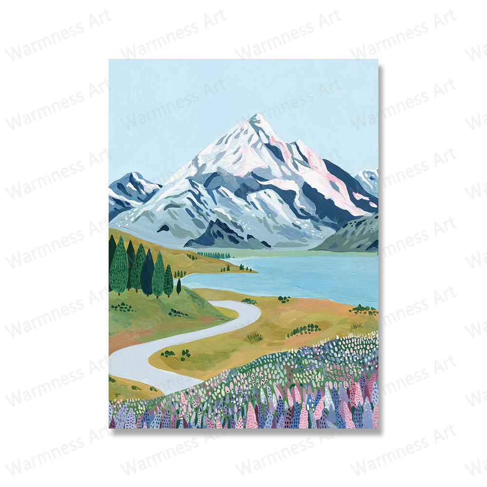 Travelling Urban Landscape Poster Hungary Italy Amsterdam New Zealand Switzerland Wall Art On Canvas