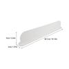 Kitchen Sink Silicone Water Splash Guard Suction Base 19.17x3.54 Inch Flexible Splash Protector Countertop Sink Barrier Water