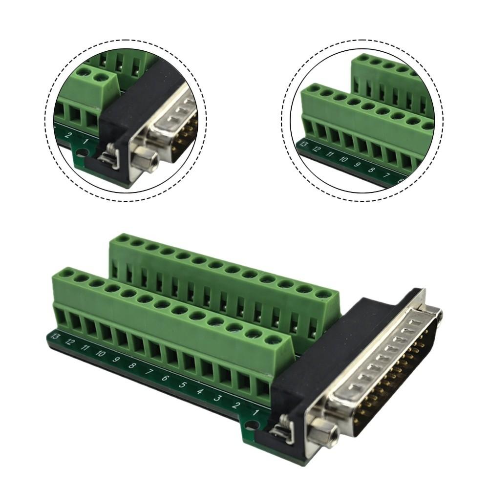 

DB25 25pin male to terminal block adapter nut type DB25G201 with copper contacts and insulated base for wiring China Mainland