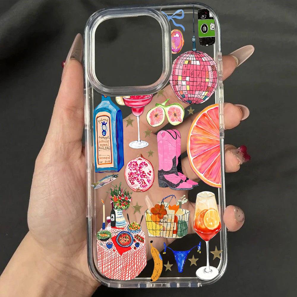 Acrylic Phone Case for iPhone 11 12 13 14 Pro 12 14 16 Pro Max for Samsung A16 A36 A56 S24 FE High-quality Painted Anti-fall Mobile Phone Case