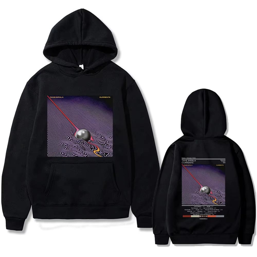 

Tame Impala Currents Double Sided Print Hoodies Male Lndie Pop Rock Music Band Sweatshirt Men s Oversized Hoodie S
