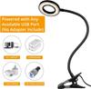 360° Flexible 48 LEDs Clip On Desk Lamp Gooseneck Reading Table Light Eye-Caring USB Clamp Books Night Light Study Read Light