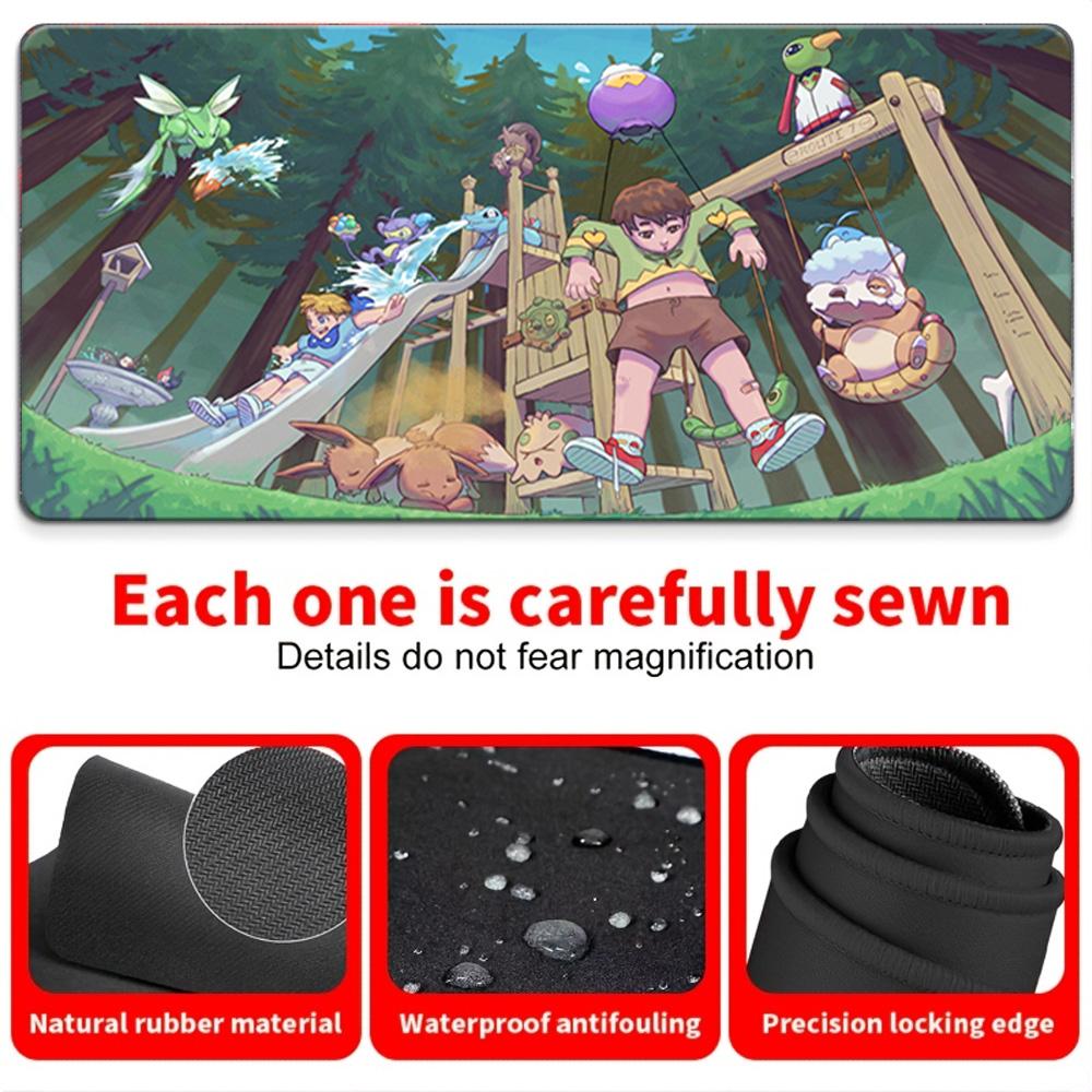 Pokemon Eevee Gaming Mouse Pad NonSlip Rubber Desk Mat 30x80x0.2cm