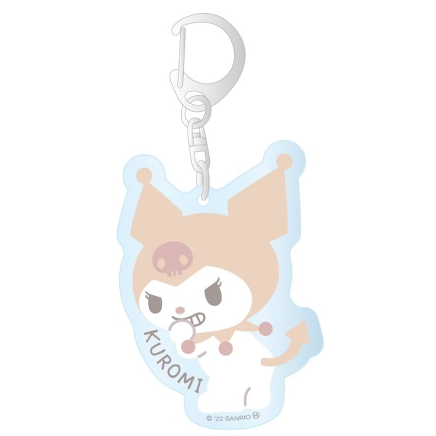 

K Company Kuromi Color Acrylic Die Cut Key Chain Beige (Dulness Series) KUK-AD-BE