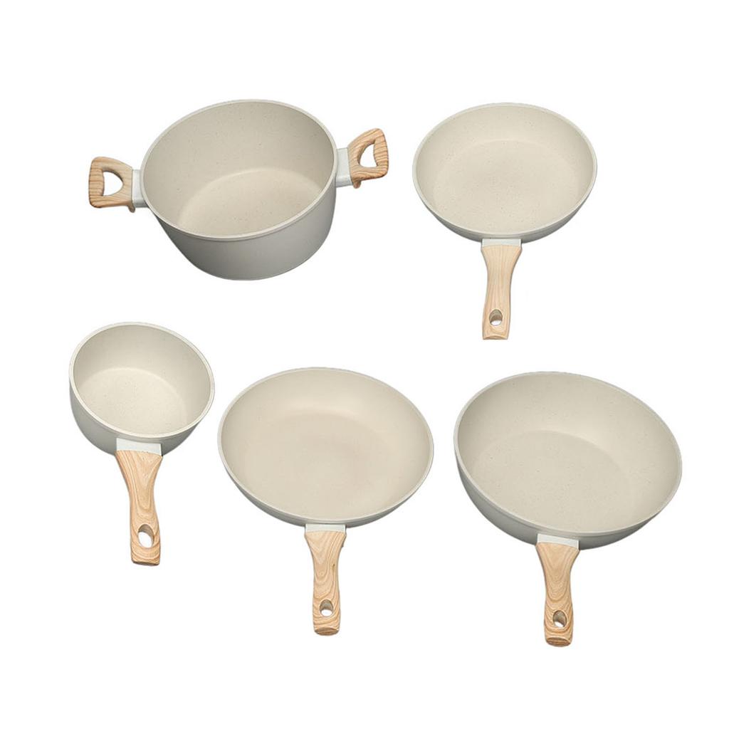 Pots and Pans Set Nonstick Granite Induction Kitchen Cookware Set for Cooking Frying Boiling