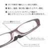 SHIORI Shiori Reading for Men and Made in Sabae Case Wellington Glasses, Ultra-Thin, Stylish, Women, Japan, Design, Half-Size Temples, Included,