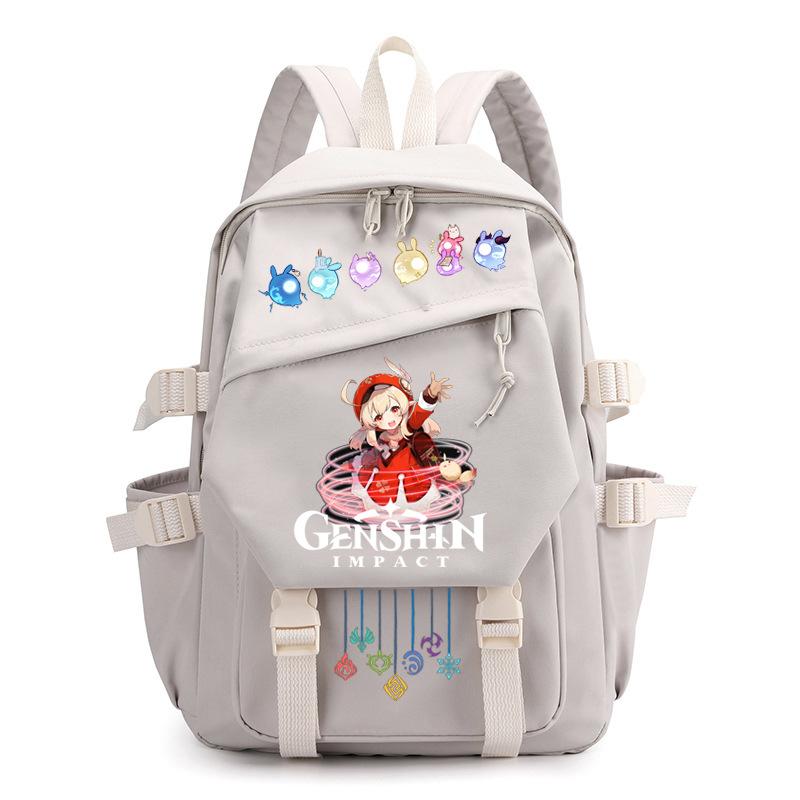 Mochila Escolar Estudante Viagem Caderno Presente para Crianças Bolsa Genshin Impact