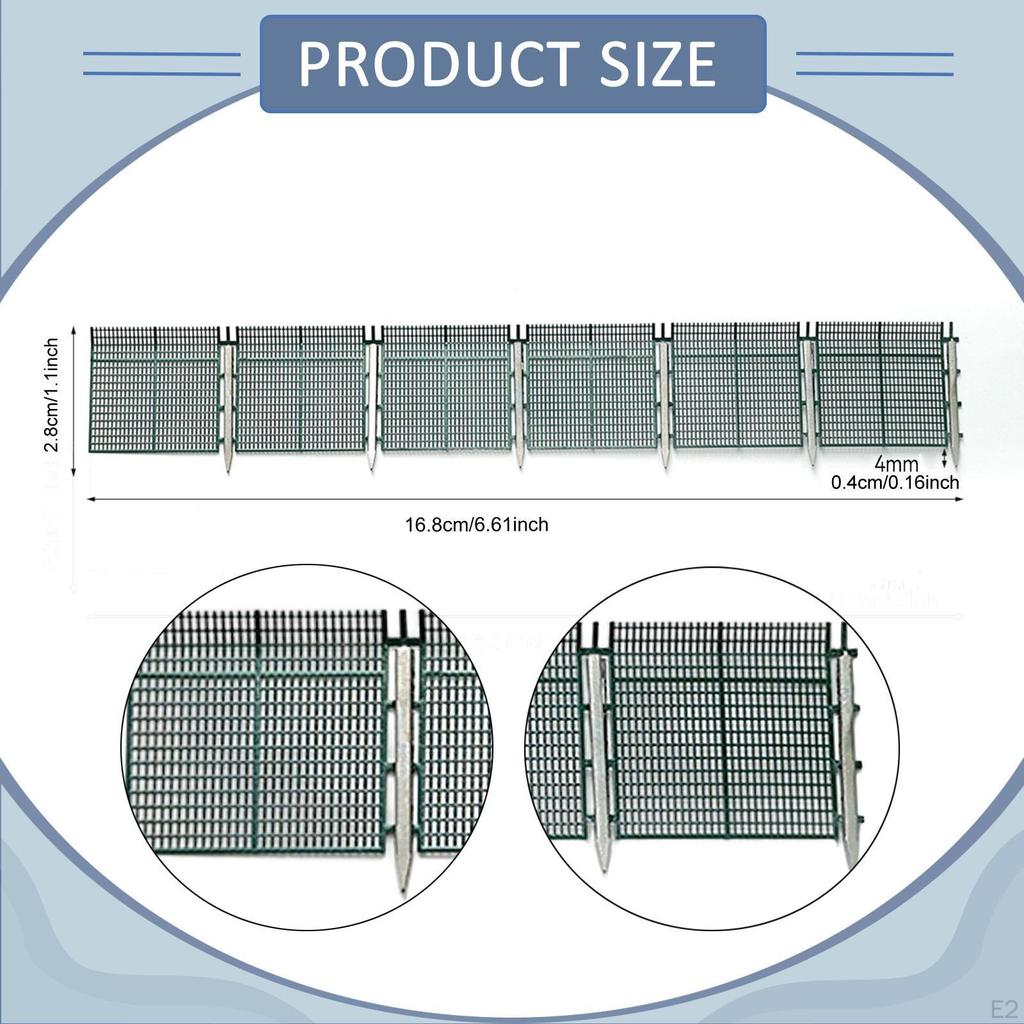 Model Railway Scenery Fence Layout HO Scale Train Accessories 1:87 Decorative for Sand Table