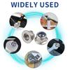 Nylon Insert Flange Lock Nuts Stainless Steel Serrated Nuts New Fastener Nuts  GB Standard