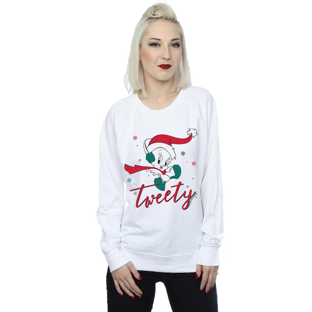 Looney Tunes Womens/Ladies Tweety Pie Christmas Sweatshirt