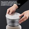 50-63mm 68-83mm Balcony Drainage Roof Floor Drain Cover Rain Pipe Cap Stainless Steel Hair Waste Collector For Kitchen Bathroom