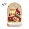 Durable Acrylic Decor Christmas Pearl Light Ornaments for Holiday Home Decor LED Decorative Unique Lamp with Soft Glow Bedroom Bookshelf And