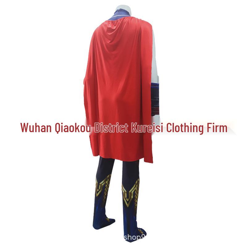 Neuer trendiger Halloween Thor Cosplay Bodysuit mit Handgelenksumhang