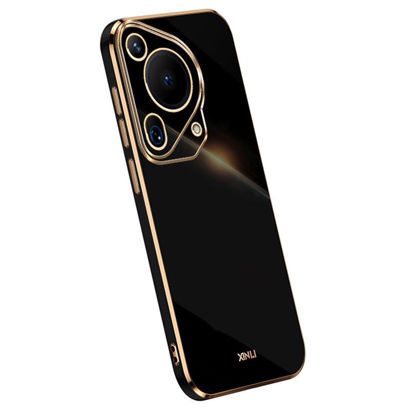

XINLI For Huawei Pura 70 Ultra Case Anti-scratch Electroplating TPU Phone Cover Black