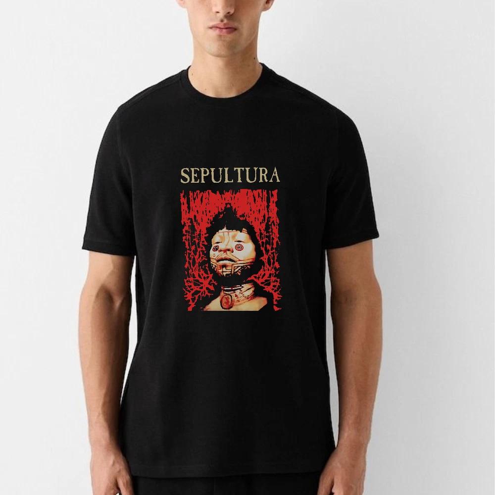 Vintage 1996 Sepultura Roots Band TShirt Unisex Retro Rock Tee S