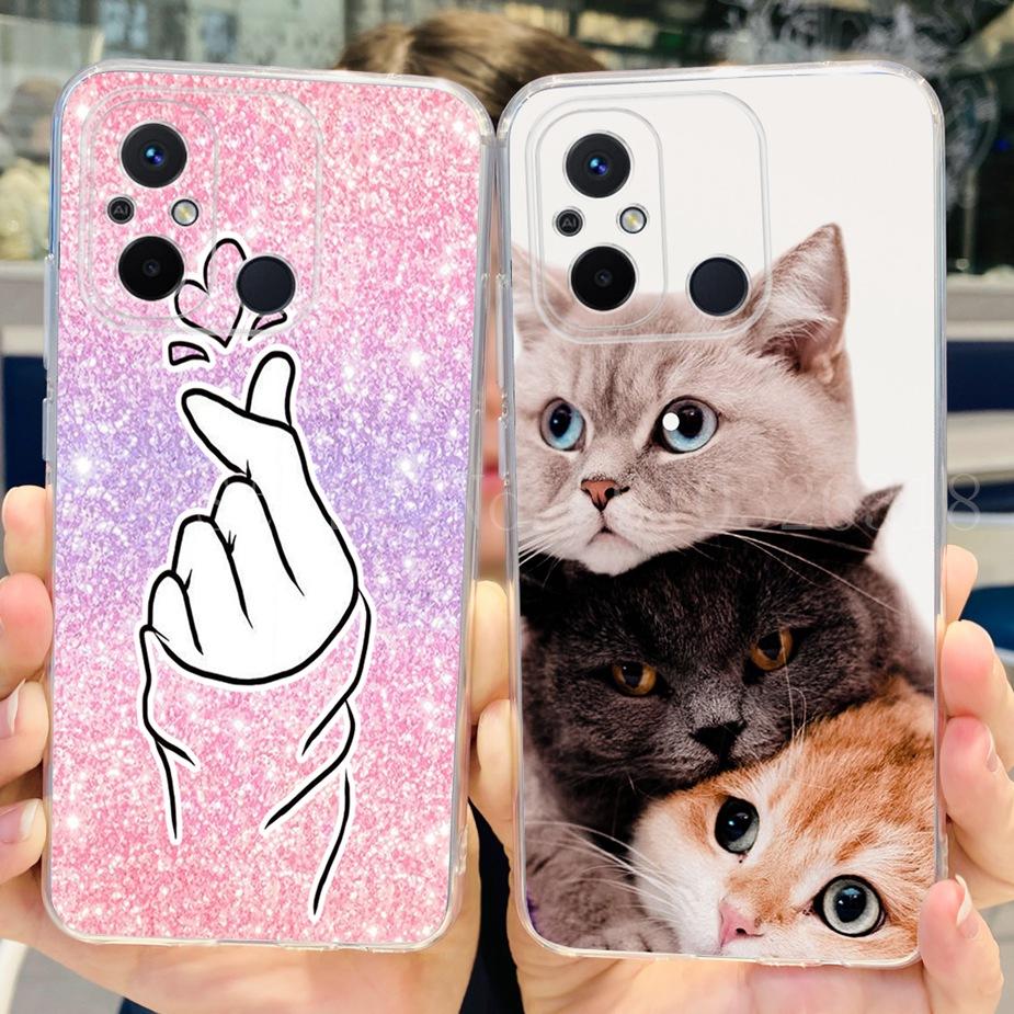 For Xiaomi Redmi 12C Case 2022 Cute Cat Butterfly Soft Silicone Slim Phone Case For Xiaomi Redmi 12C 12 C Redmi12C Fundas Bumper