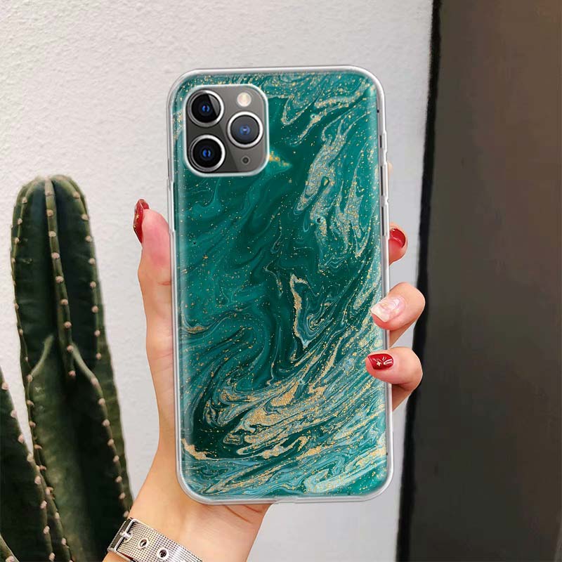 Granite Marble For iPhone 17 Air 16 15 14 Plus 13 Mini 12 11 Pro Max Phone Case 16E 7 Print 8 SE Fundas Cover Soft Coque 16 15 1