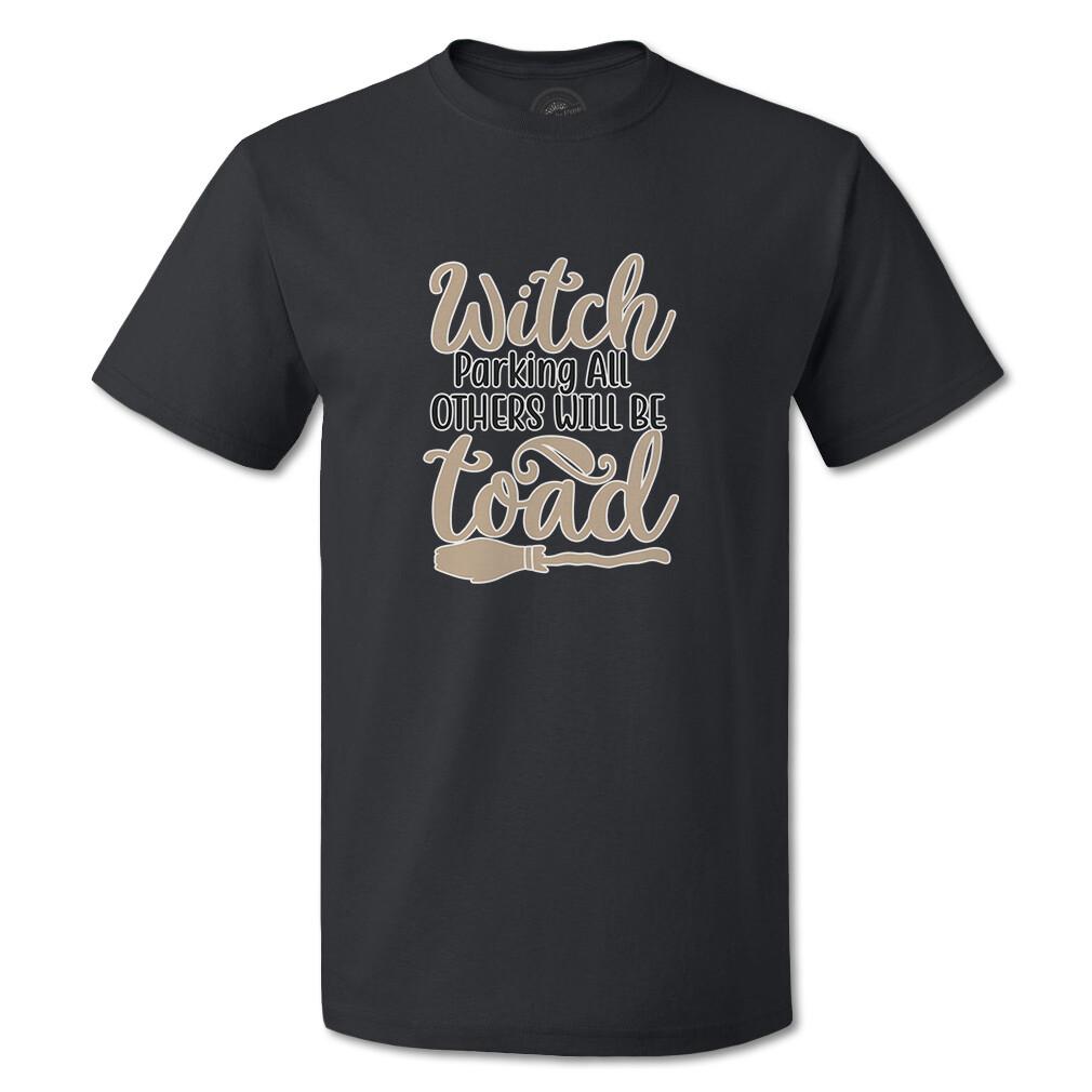 Funny Graphic T Shirts Witch Parking All Other Will Be Load Cotton Owl Top Punch M