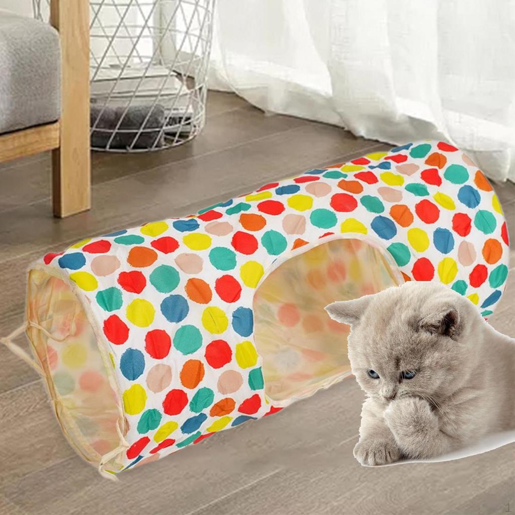 Collapsible Cat Tunnel, Tube, Portable Activity Center Rabbit Tunnel Kitty for Puppy