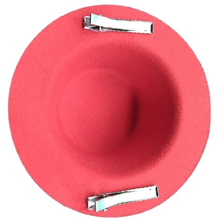 Fascinator Hat Shape Hair Clip Wedding Photography Camping Hairpin for Teen Girl Spring Picnics Taking Photo Hair Clip