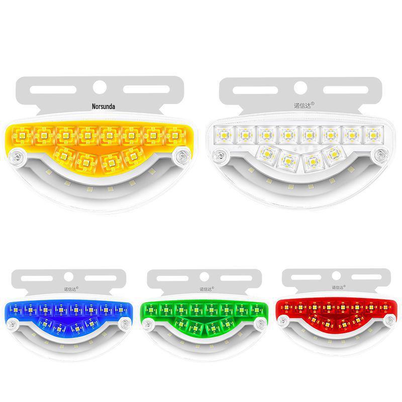 24V LED Truck Ground Light: High Brightness, Waterproof Side Marker, 12V Tire & Turn Signal Light
