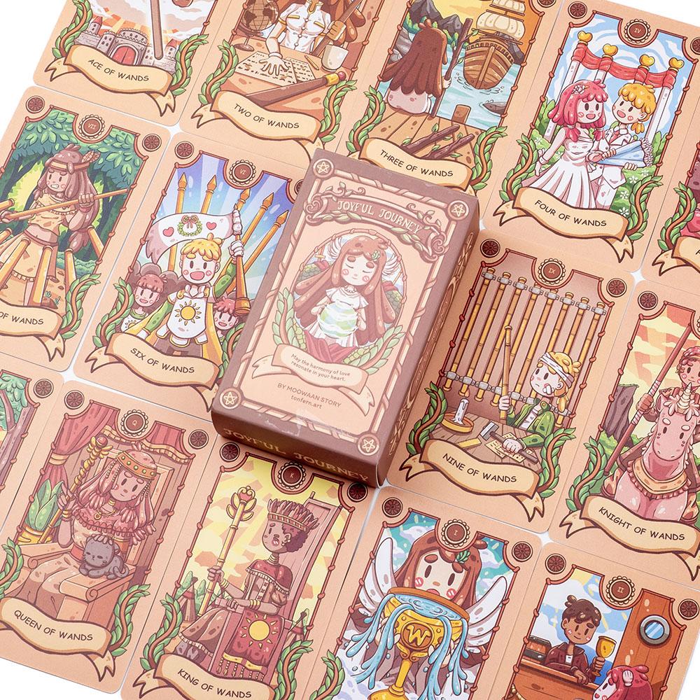 Baraja de Tarot Viaje Alegre 78 Cartas Fiesta Familiar Ocio Juego de Mesa