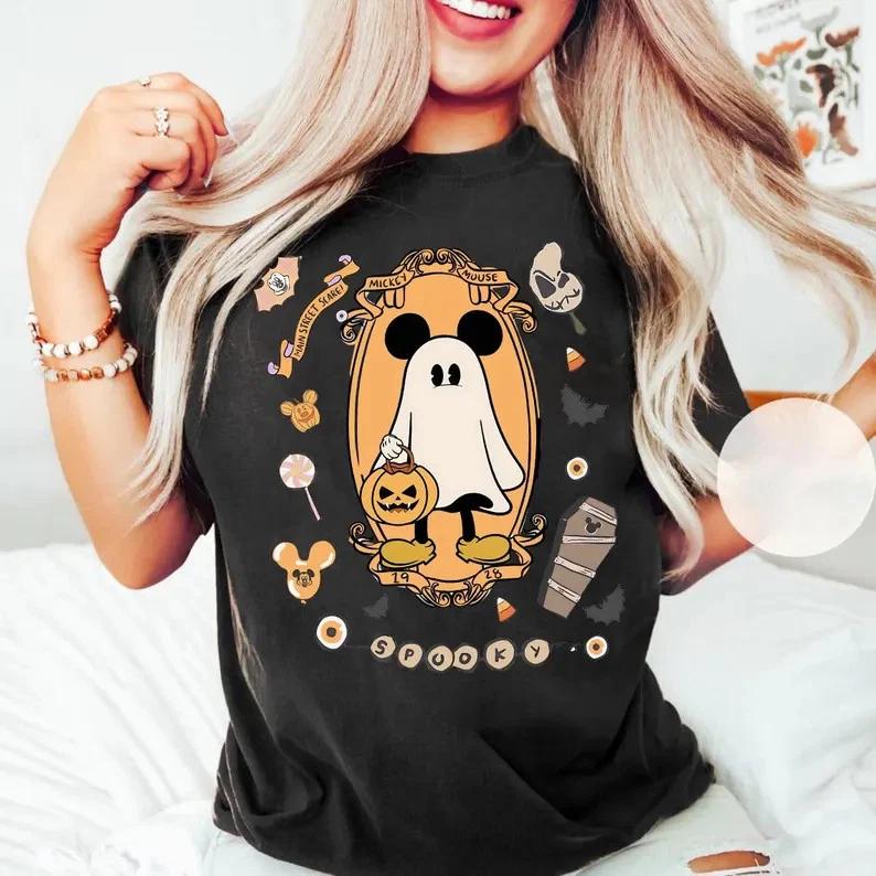 Mickey Ghost Halloween Spooky TShirt Unisex1 S