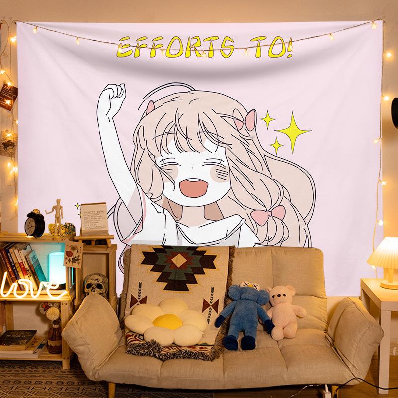 INS Style Bedroom & Dormitory Wall Hanging Cloth – Canvas Poster Decor