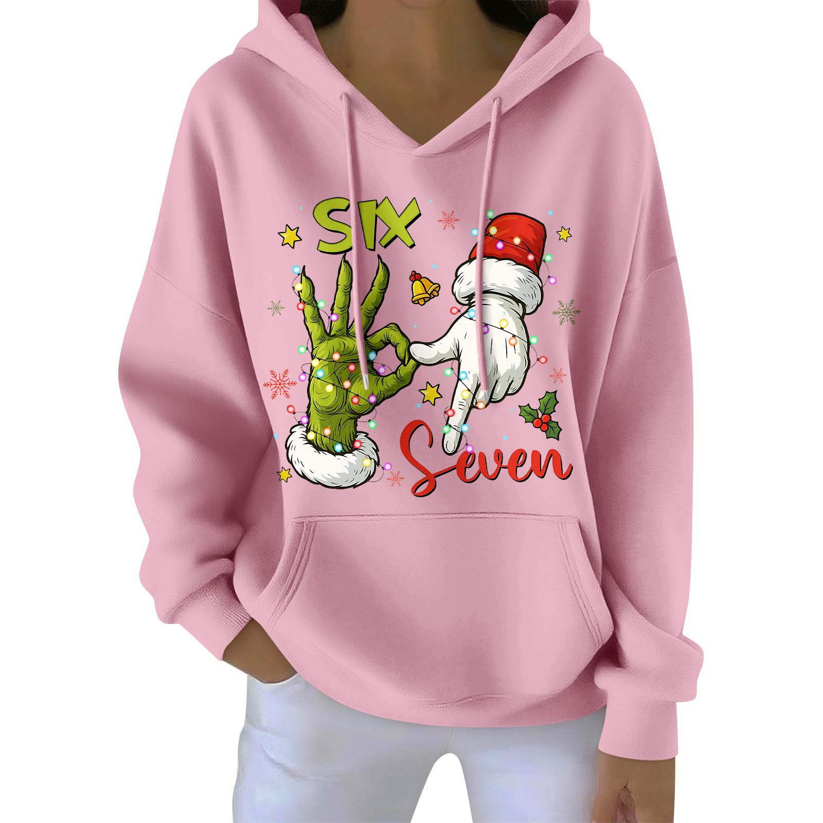 

Женская мода, женский легкий пуловер с длинными рукавами и карманами, толстовка с капюшоном в стиле консервативного стиля XL розовый