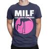 Unisex Milf Unisex I Love Flamingos Funny Milf Humour T Shirt Cotton Clothes Leisure Short Sleeve Crewneck Tee Shirt Birthday Tshirt