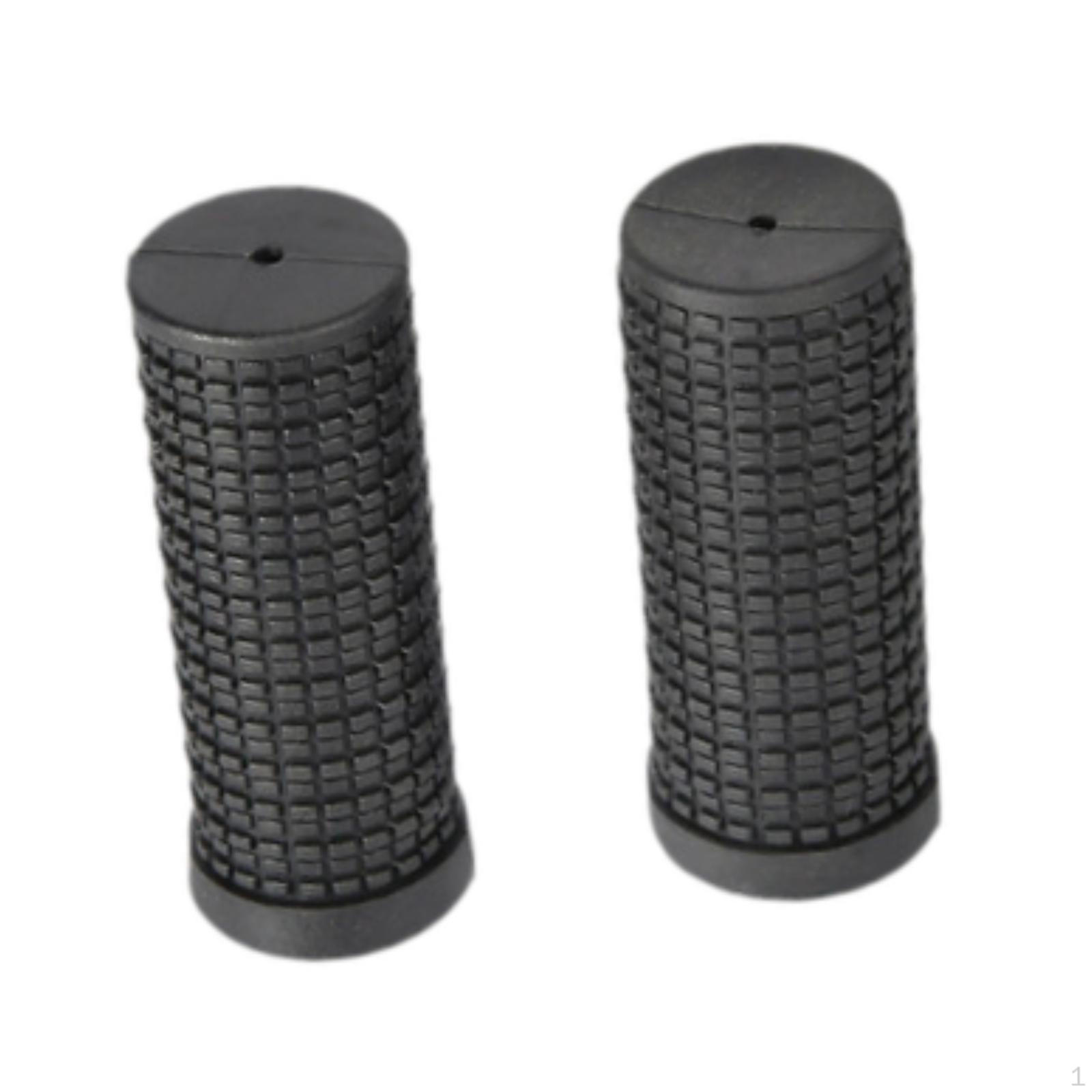 

1 Pair Handlebar Rubber Grips, Practical, Easy to Install, Portable Replacement Parts, Direct Short